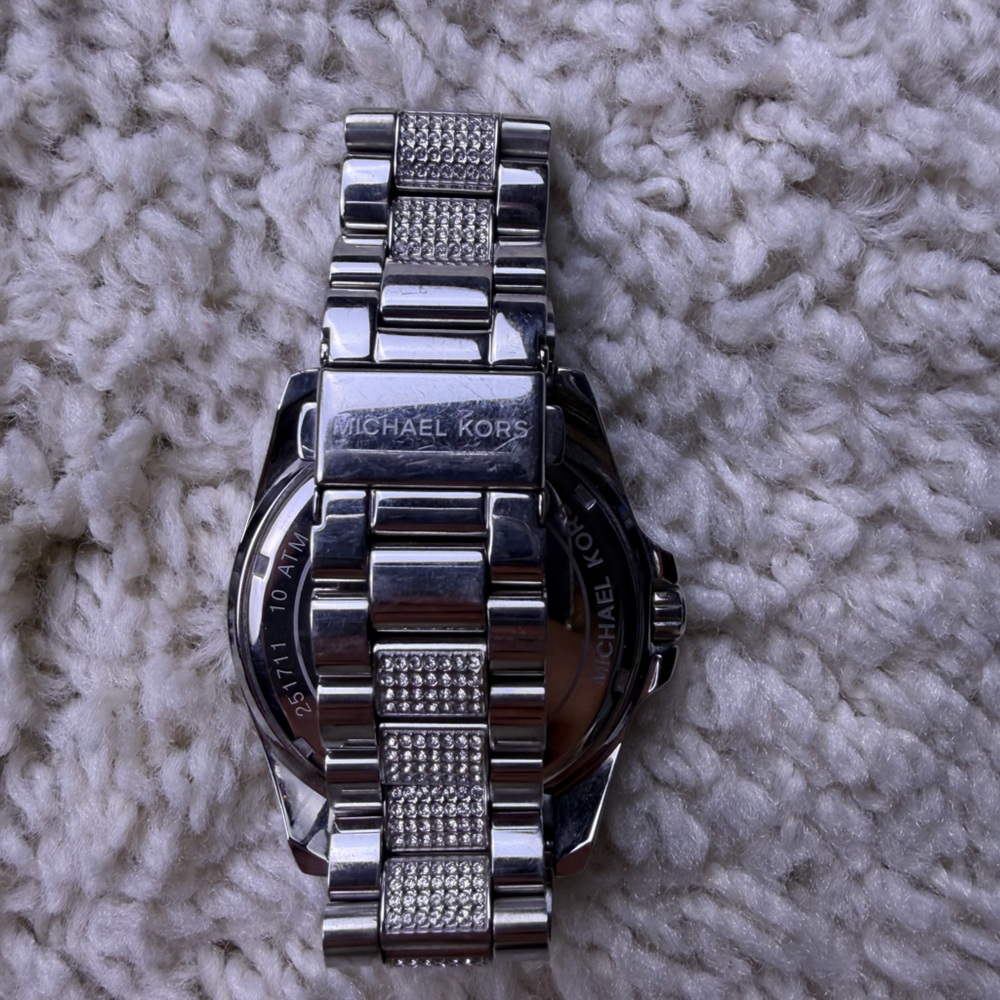 Women’s Michael Kors Bradshaw Silver Watch - Picture 2 of 8
